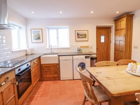 Fridge, dishwasher, electric kettle, toaster