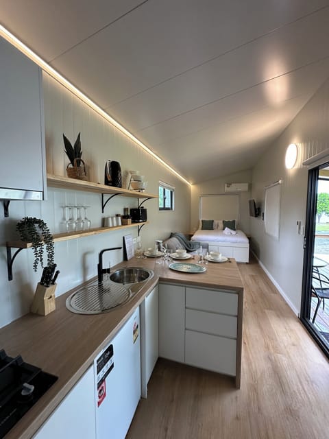 Deluxe Studio | Private kitchenette | Full-size fridge, microwave, stovetop, dishwasher