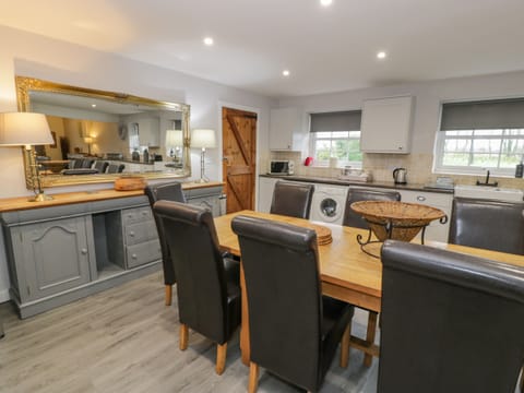 Fridge, dishwasher, electric kettle, toaster