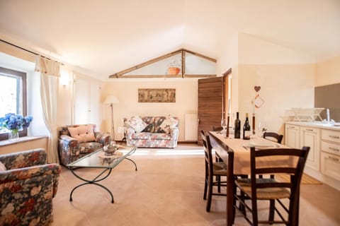 Family House, 5 Bedrooms, Balcony (Casale Montemoro – Private Pool &) | Living area | Flat-screen TV