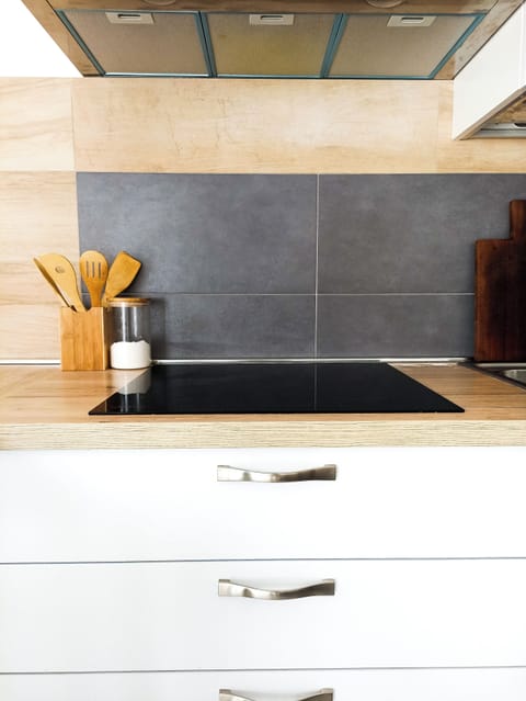 Exclusive Apartment, 1 Bedroom | Private kitchen | Fridge, espresso maker, coffee/tea maker, electric kettle