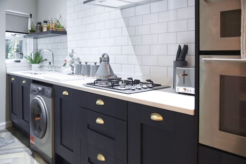 Shared fridge, microwave, coffee/tea maker