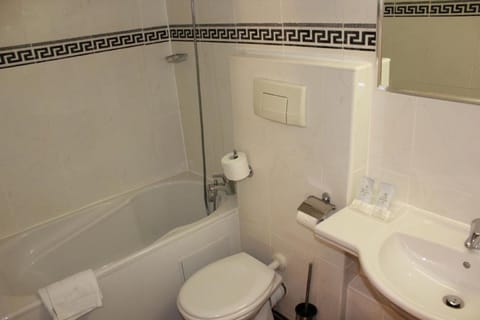 Free toiletries, hair dryer, towels