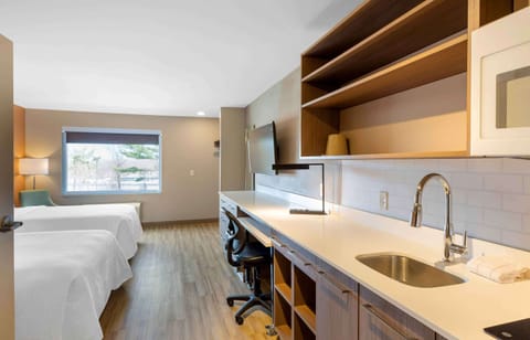 Studio, 2 Double Beds, Non Smoking | Premium bedding, desk, iron/ironing board, free WiFi