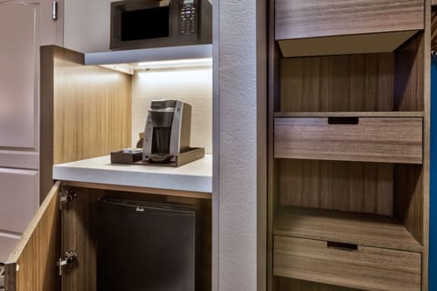 Hypo-allergenic bedding, down comforters, desk, laptop workspace