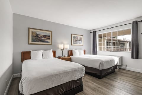 Standard Room, 2 Double Beds | Desk, blackout drapes, iron/ironing board, free WiFi