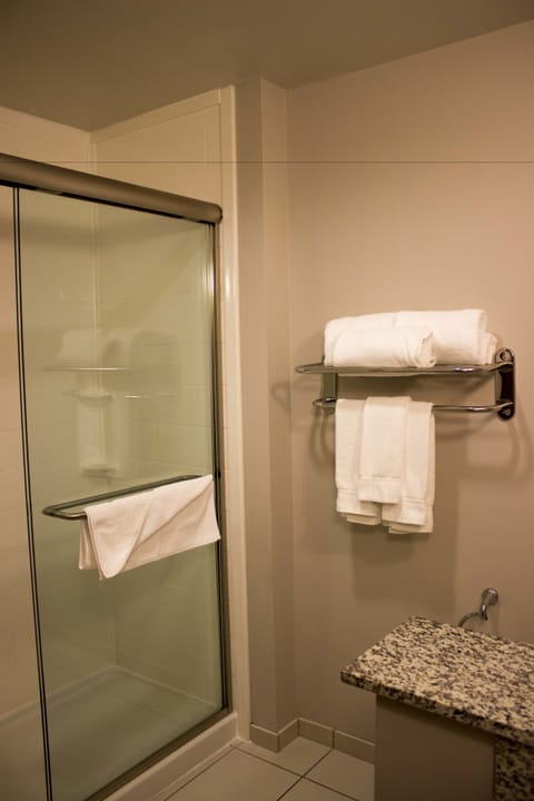 Free toiletries, hair dryer, towels