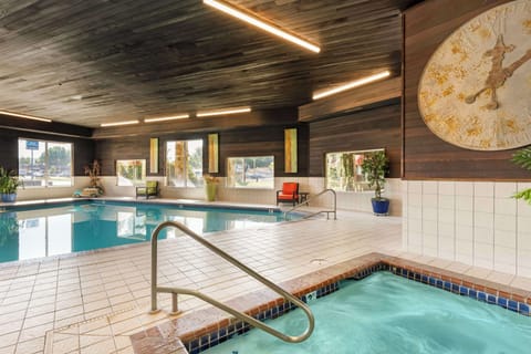 Indoor pool, sun loungers