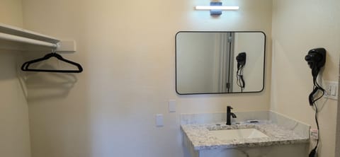 Standard Double Room, 2 Queen Beds | Bathroom | Free toiletries, hair dryer, towels, soap