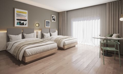 Room, 2 Queen Beds | Premium bedding, down comforters, in-room safe, individually decorated