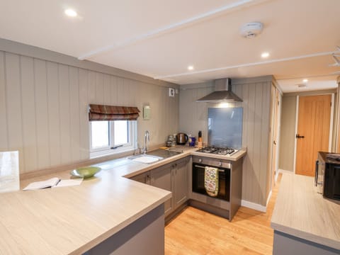 Fridge, dishwasher, electric kettle, toaster