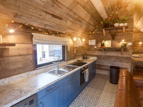 Fridge, dishwasher, electric kettle, toaster