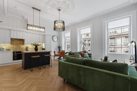 Luxury Apartment | Private kitchen | Espresso maker, coffee/tea maker, electric kettle, dining tables