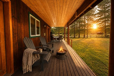 Cabin, 2 Bedrooms | Terrace/patio