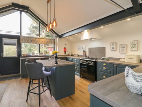 Fridge, dishwasher, electric kettle, toaster