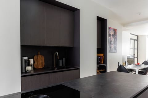 Superior Apartment | Private kitchen | Fridge, oven, stovetop, dishwasher