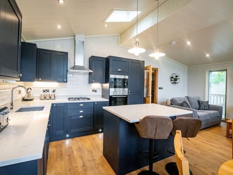 Fridge, dishwasher, electric kettle, toaster