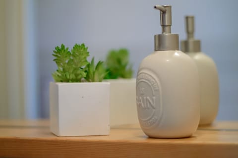 Bathtub, hair dryer, bidet, towels