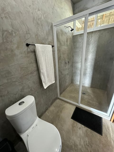 Superior Triple Room, Sea View | Bathroom | Shower, rainfall showerhead, toilet paper