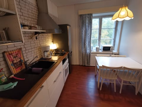 Apartment | Private kitchen | Fridge, microwave, oven, stovetop