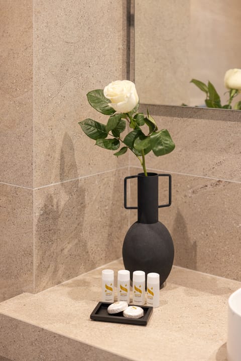 Design Double or Twin Room | Bathroom | Shower, rainfall showerhead, free toiletries, hair dryer