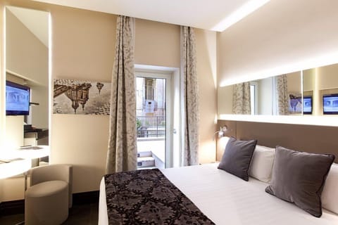 Double Room, Terrace, Annex Building (no elevator) | Premium bedding, minibar, in-room safe, soundproofing