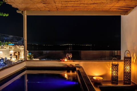 Panoramic Villa, 3 Bedrooms, Hot Tub, Sea View | Terrace/patio