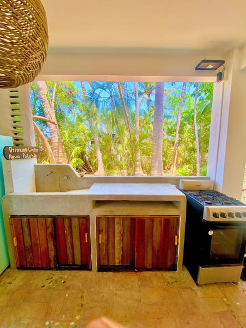 Shared fridge, toaster, blender, cookware/dishes/utensils