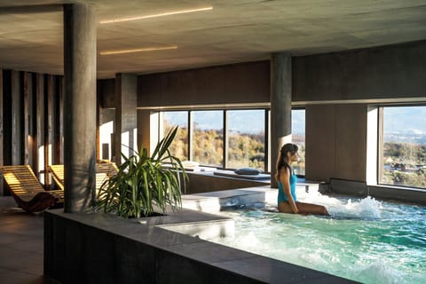 Indoor pool, seasonal outdoor pool