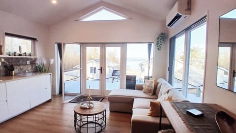 Cabin | Living area | TV, fireplace