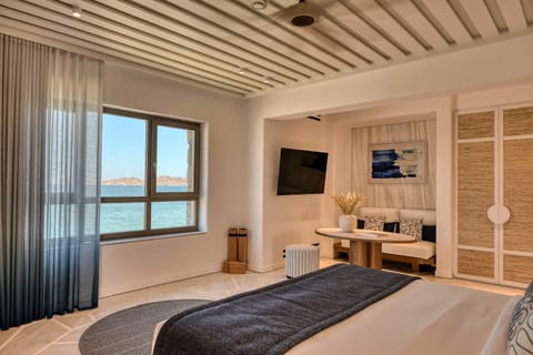 Classic Suite, Sea View (200m from the Main Hotel) | Premium bedding, minibar, in-room safe, soundproofing
