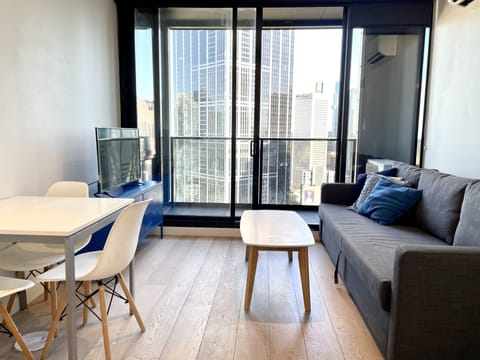 City Apartment | Living area | 32-inch LCD TV with cable channels, TV