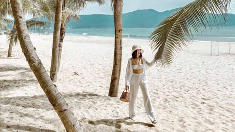 Beach nearby, white sand