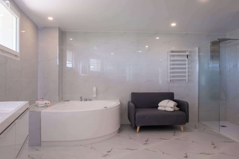Suite, 2 Bedrooms | Bathroom | Eco-friendly toiletries, hair dryer, towels