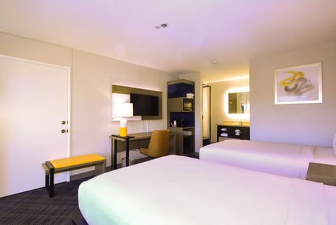 Standard Room, 2 Double Beds, Non Smoking | Pillowtop beds, in-room safe, desk, laptop workspace