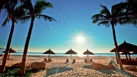 Beach nearby, white sand