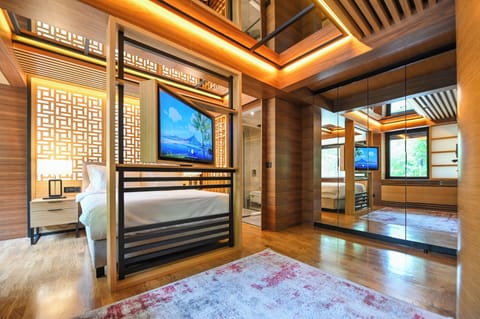 Egyptian cotton sheets, premium bedding, memory foam beds, minibar