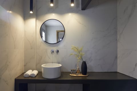 Superior Suite | Bathroom | Shower, rainfall showerhead, free toiletries, hair dryer