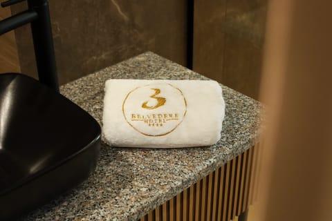 Deluxe Family Room, Sea View | Bathroom | Bathrobes, slippers, towels