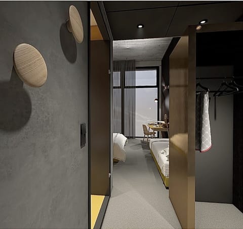 In-room safe, desk, laptop workspace, soundproofing