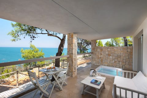 Panoramic Suite, 1 Queen Bed with Sofa bed, Terrace, Sea View | Terrace/patio