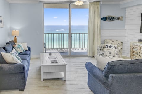 Condo, Multiple Beds, Balcony, Ocean View | Living area | 40-inch TV with digital channels