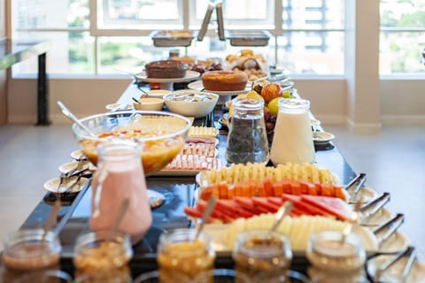 Free daily buffet breakfast