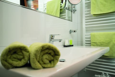 Free toiletries, hair dryer, bathrobes, slippers