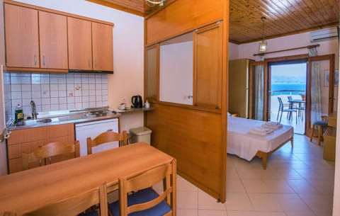 Apartment, Sea View | In-room safe, laptop workspace, free WiFi, bed sheets