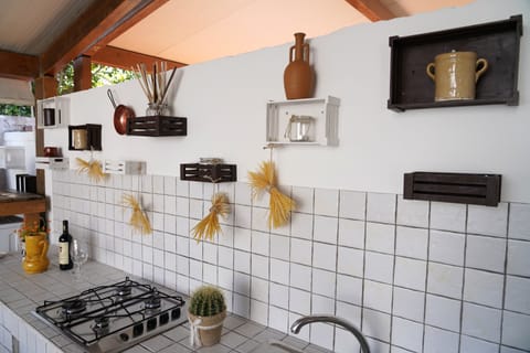 Comfort Villa | Private kitchen | Full-size fridge, oven, stovetop, espresso maker