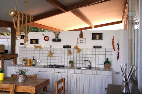 Comfort Villa | Private kitchen | Full-size fridge, oven, stovetop, espresso maker