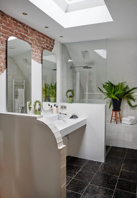 Deluxe Double Room (President) | Bathroom | Shower, free toiletries, hair dryer, towels