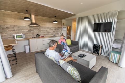 Two Bedroom Self-Contained Cabin | Private kitchen | Microwave, electric kettle, toaster, cookware/dishes/utensils