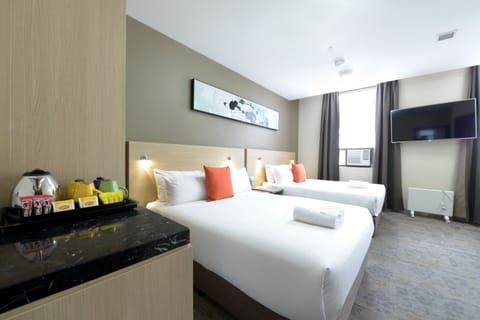 Room, 2 Double Beds, Mobility Accessible (Wheelchair Accessible) | In-room safe, blackout drapes, cribs/infant beds, free WiFi